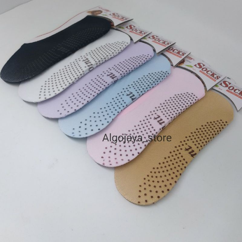 HALU COLLECTION | kaos kaki pendek Balet telapak Hidden socks wanita dewasa anti slip kaos kaki invisible warna warni murah terlaris