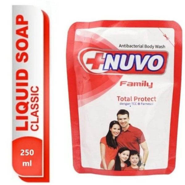 Sabun Mandi Cair Nuvo Anti Bacterial Body Wash Family 250 ml 137