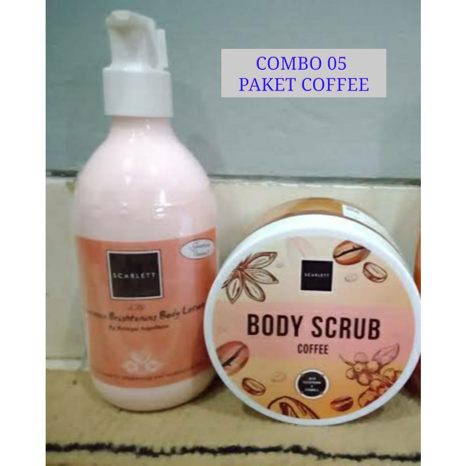 PAKET SCARLETT 2IN1  LOTION DAN SCRUB ORIGINAL BPOM