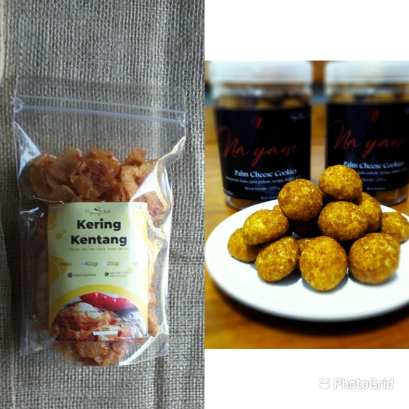 

paket palm cheese cookies dan kering kentang