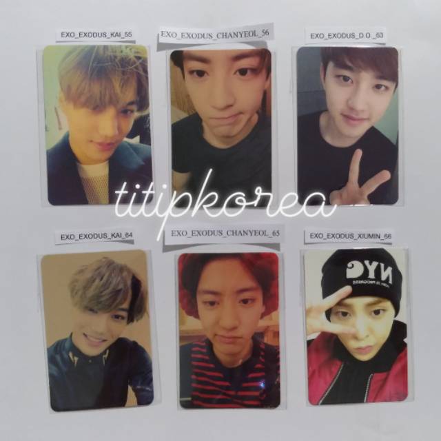 READY PC EXO EXODUS OFFICIAL SMTOWN MUSEUM ARTIST PHOTOCARD