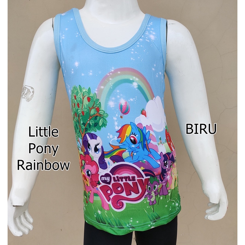 Kaos Singlet Motif UNICORN LITTLE PONY / Kaos Dalam Anak Perempuan