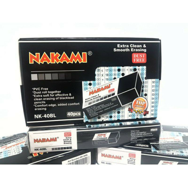 

Penghapus Pensil NAKAMI Eraser NK-40W Black & White