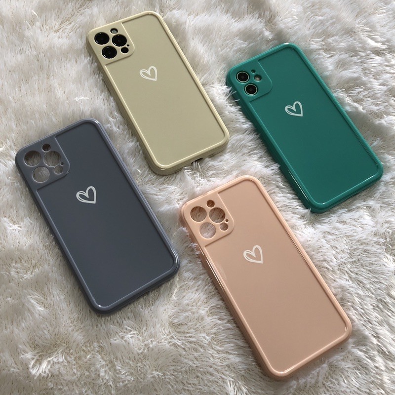 Silicone Love Lens Cover Case iPhone 12 Pro Max / Case iPhone 11 Pro Max / Case iPhone XR / 7 Plus