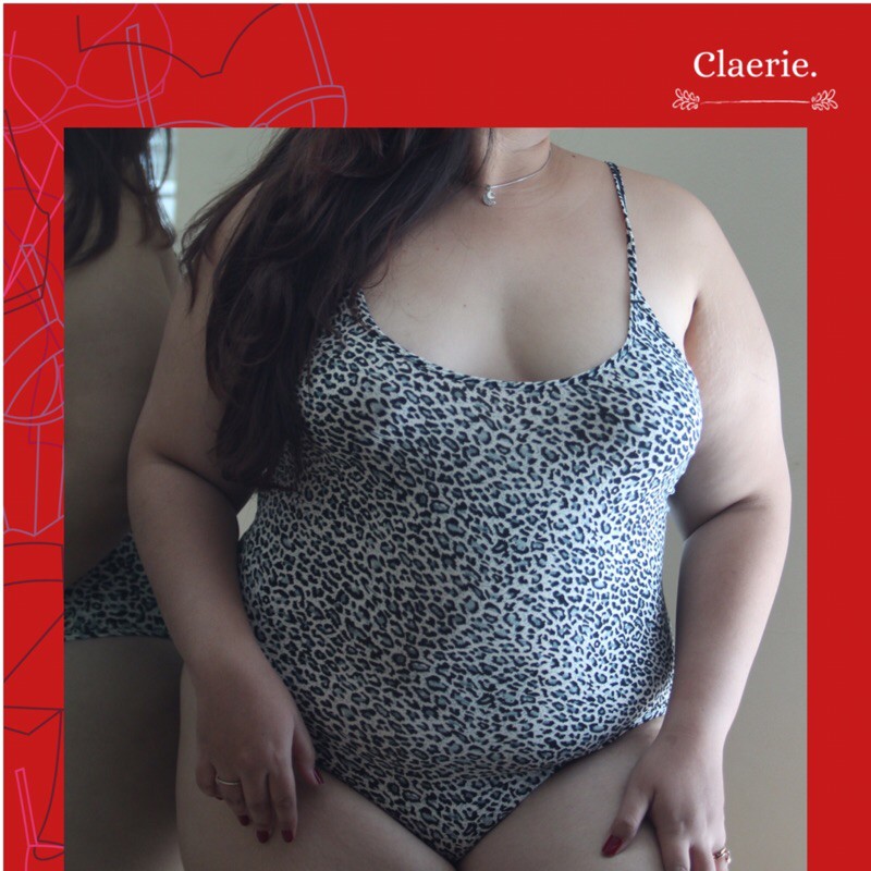 Big Size Leopard Bodysuit Lingerie