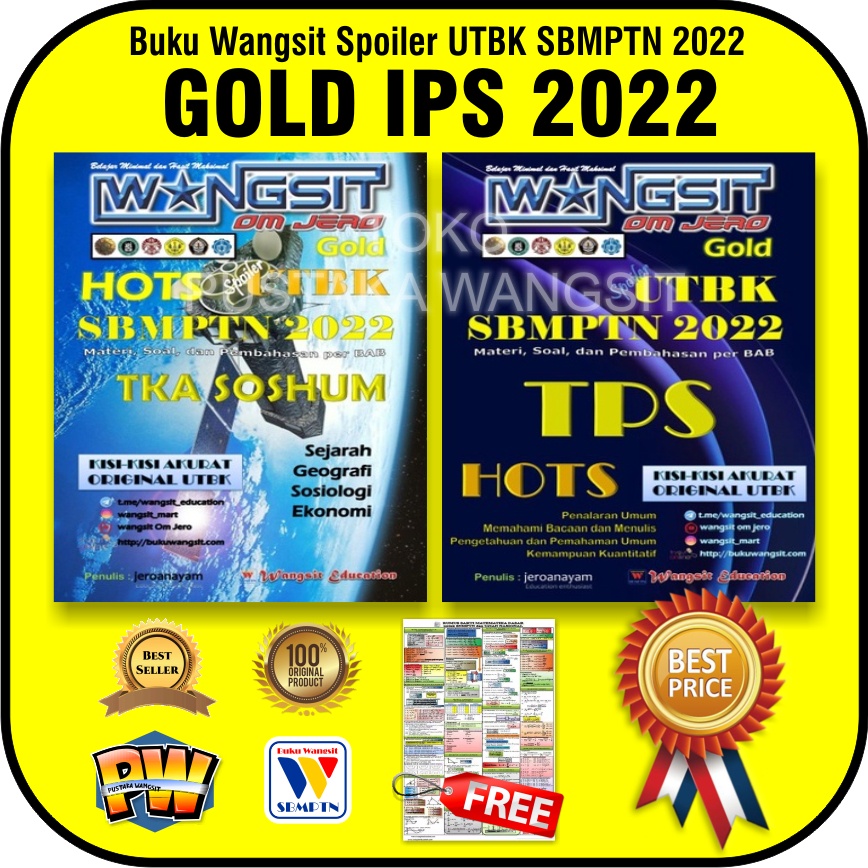 Buku Wangsit 2022 Utbk Sbmptn 2022 Soshum Gold Ips 2022 Shopee Indonesia