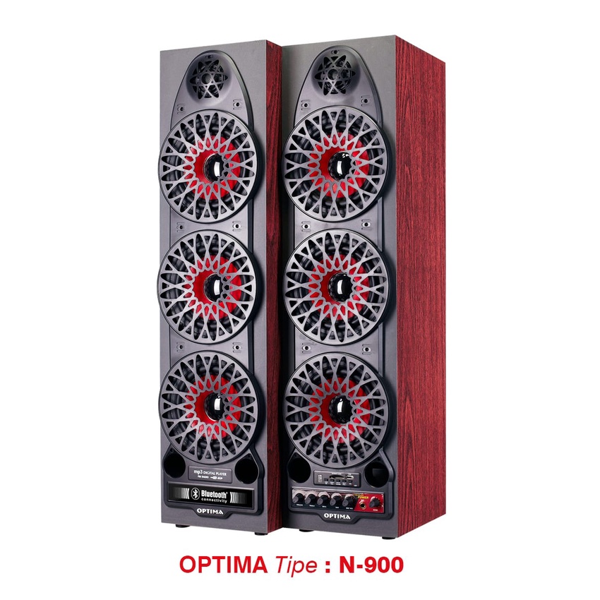 Speaker Aktif Optima 3 Speaker Optima N-900 Speaker Active FM Radio - Bluetooth Speaker Bluetooth Speaker Karaoke