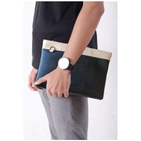 Handbag Pria / Wanita Clutch Kulit PU Leather - Dompet besar Pria Terbaru