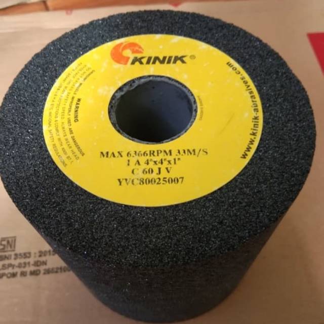 Batu gerinda kinik abrasif 100 x 100 x 25.4 mm Batu gerinda KINIK 4 x 4 x 1