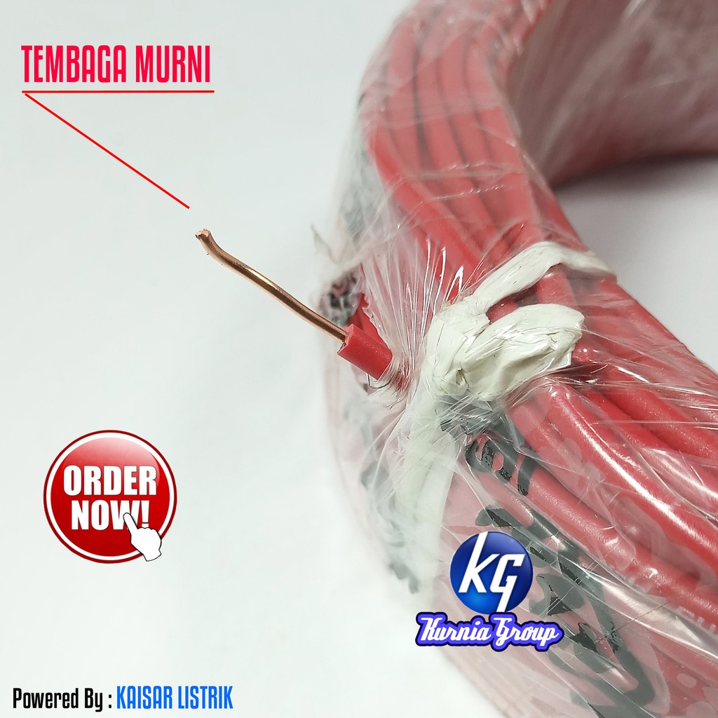 KABEL NYA 1.5MM METERAN KAWAT TUNGGAL TEMBAGA MURNI SNI STANDAR LMK UNTUK INSTALASI JUAL PER METER