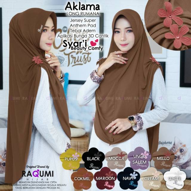 JILBAB AKLAMA ORIGINAL BY RAQUMI