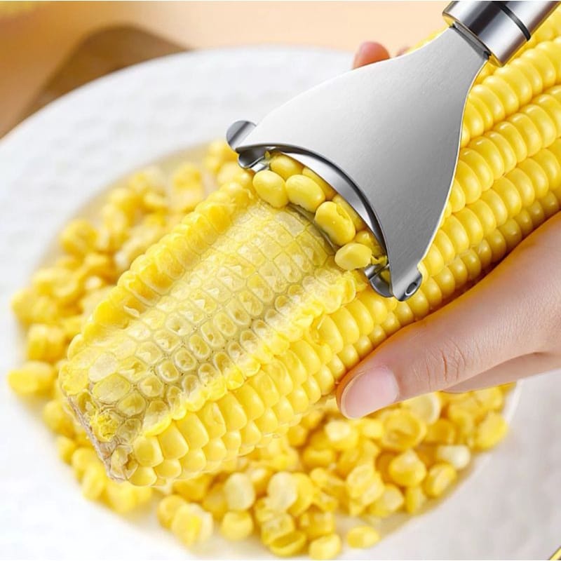 familygames PARUTAN JAGUNG steinless Alat Pengupas Biji Jagung / Corn Peeler Pisau Serut Jagung Stainless P023