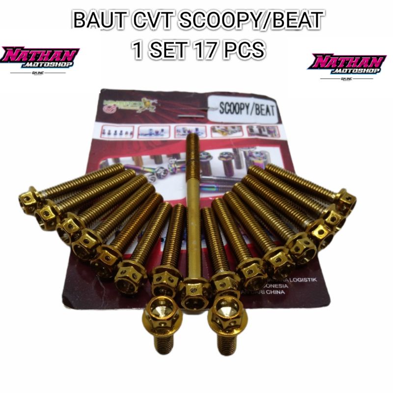 baut probolt Thailand cvt beat Scoopy baut cvt probolt Honda beat Scoopy gold