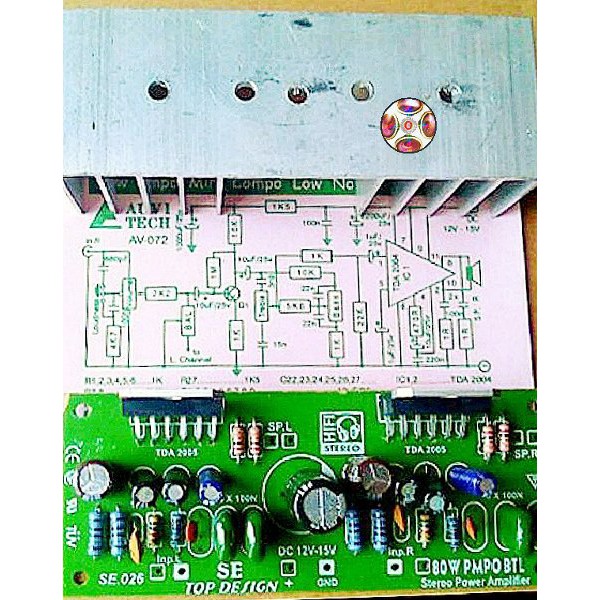 KIT POWER AMPLY IC TDA 2005 STEREO