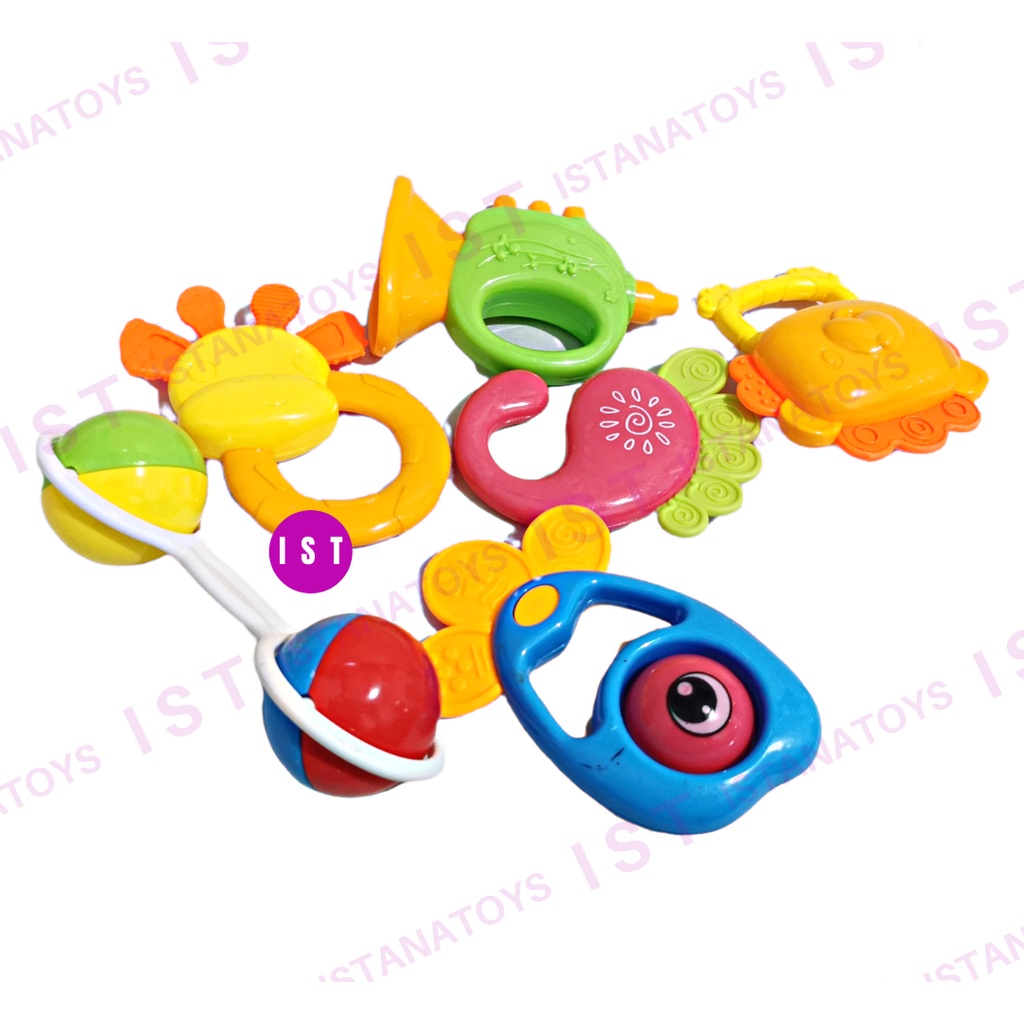 mwn.toys Mainan Baby Rattle Set Pegangan Kerincingan Bayi No Pr-17469