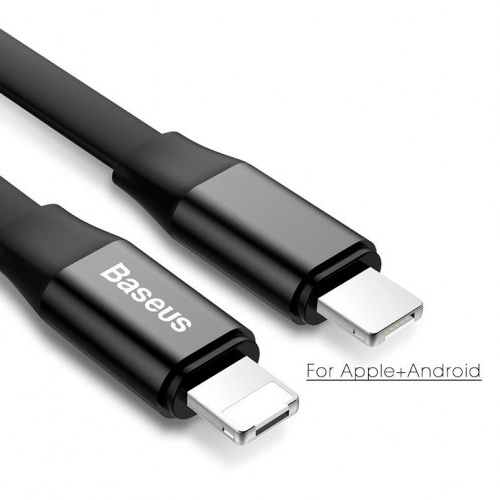 Baseus Nimble Series 2 in 1 Kabel Micro USB + Lightning 2A 23 CM - CALMBJ-01 - Black