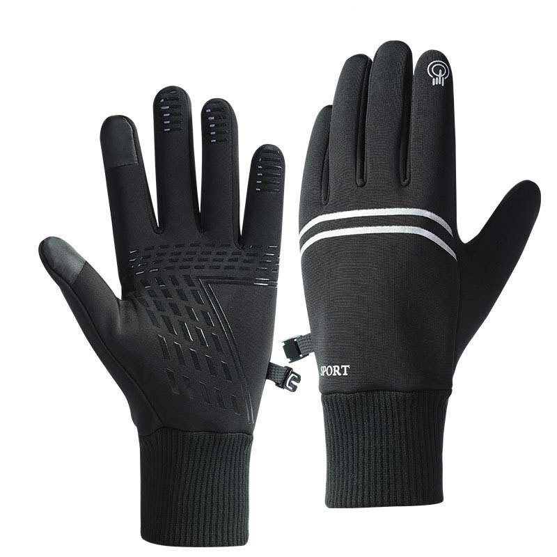 G5U Dake Sarung Tangan Touch Screen Winter Waterproof Cycling Gloves Size L - D021 - Black Or-i