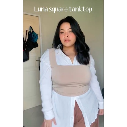 LUNA SQUARE TANKTOP CROP BIG SIZE JUMBO-1