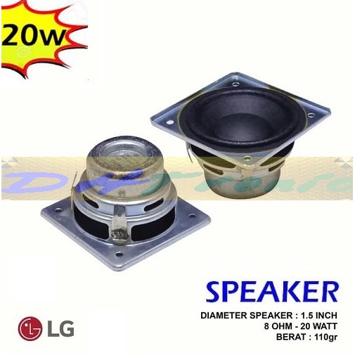 2pcs For LG 2.5"inch 8ohm 8Ω 10W Neodymium full-range speakers Loudspeaker 