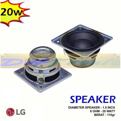 Speaker Hi Fi 1 5 Inch 20w 8r Full Range Audio Speaker 8 Ohm 1 5 Kotak Shopee Indonesia