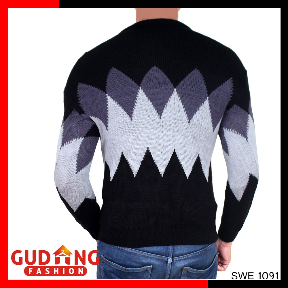 Sweater Rajut Pria Model Rajut Tribal - SWE 1091