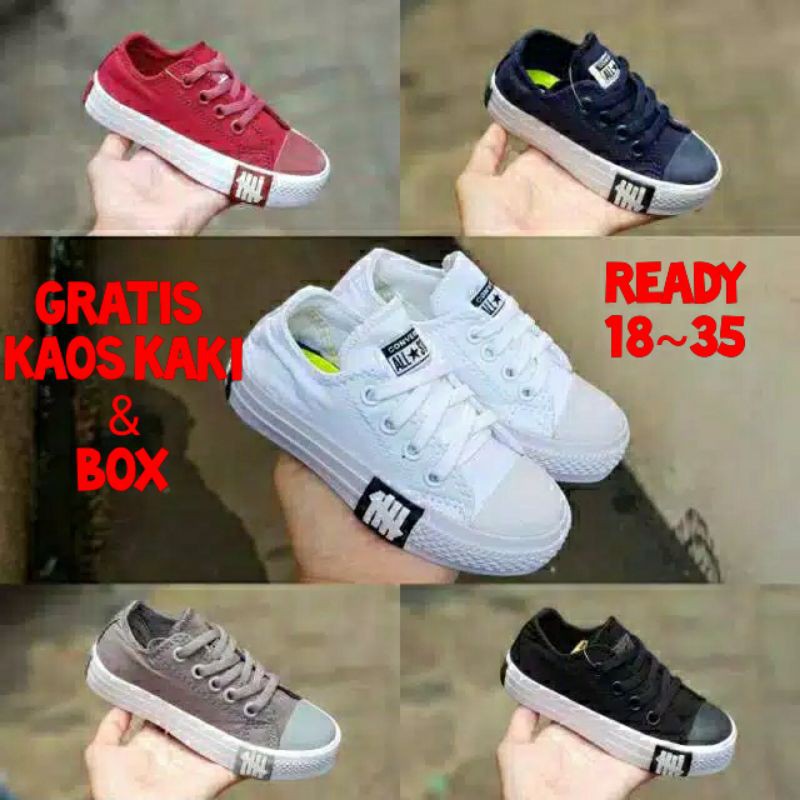 (PROMO) SEPATU ANAK LAKI LAKI // SEPATU ANAK PEREMPUAN SEPATU SEKOLAH ANAK CONVERSE PETIR FLASH PREMIUM SERIES KIDS