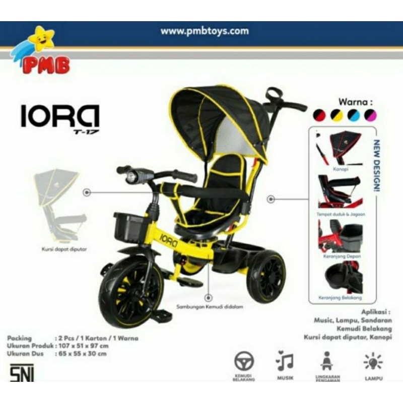 Tricycle IORA T17 Sepeda Roda Tiga