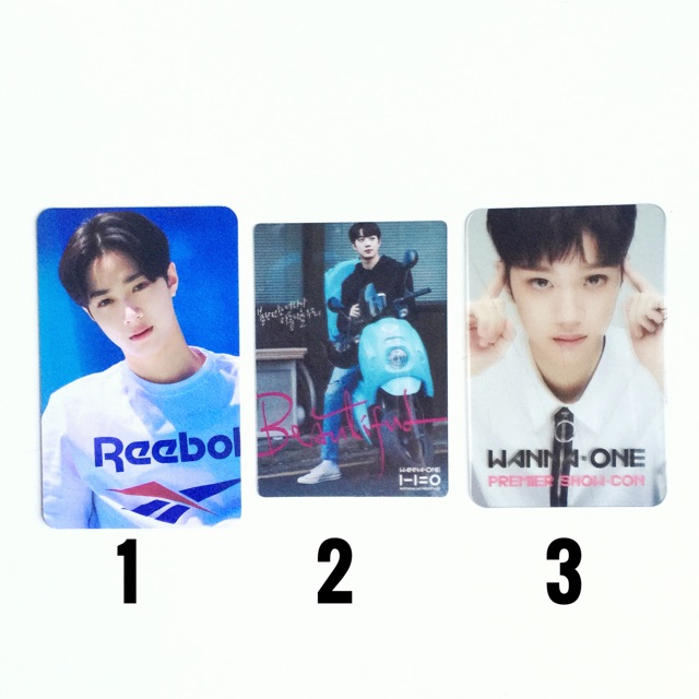 WANNA ONE LAI GUANLIN / KUANLIN REEBOK TIN CASE FANCON SHOWCON STRAP TRANSPARENT POUCH PHOTOCARD PC
