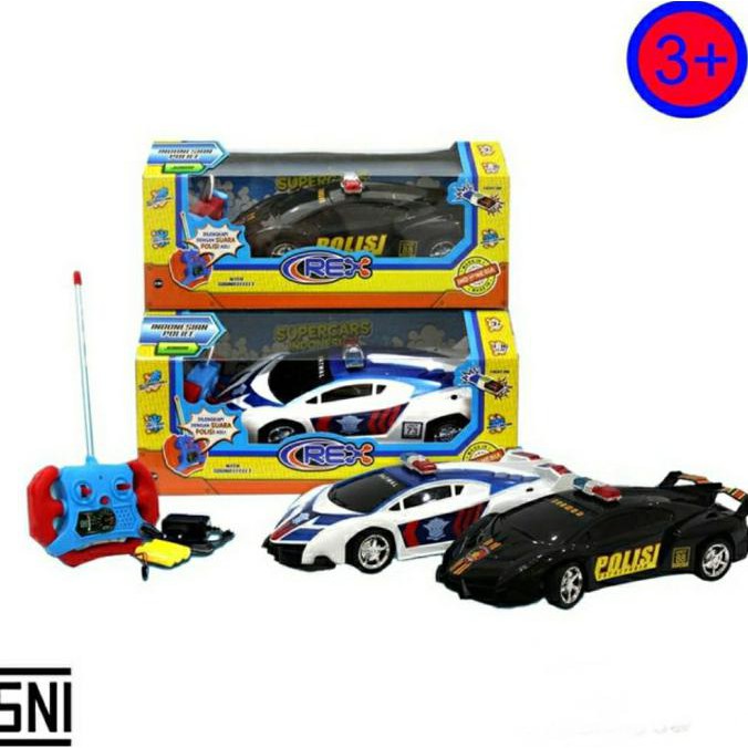 Mainan Anak Mobil Remote Control Lamborghini Polisi Indonesia Jumbo Championshup
