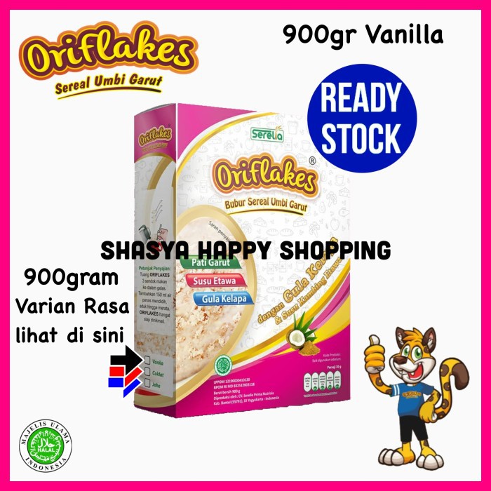 

Terlaris Oriflakes sereal Umbi Garut Gastro 900ml meredakan asam lambung maag - Vanila Terlaris