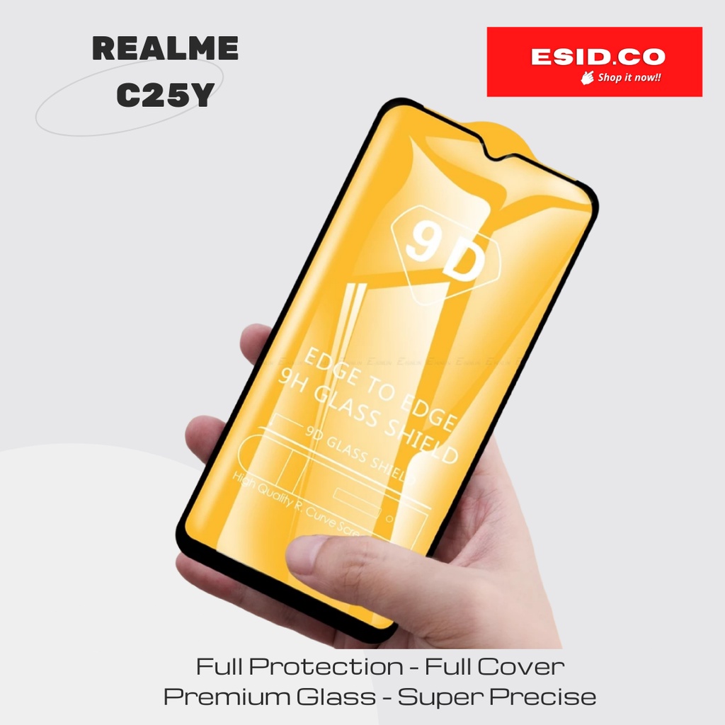 Tempered Glass Realme Narzo 50a 50i C25y Full Cover Premium Quality