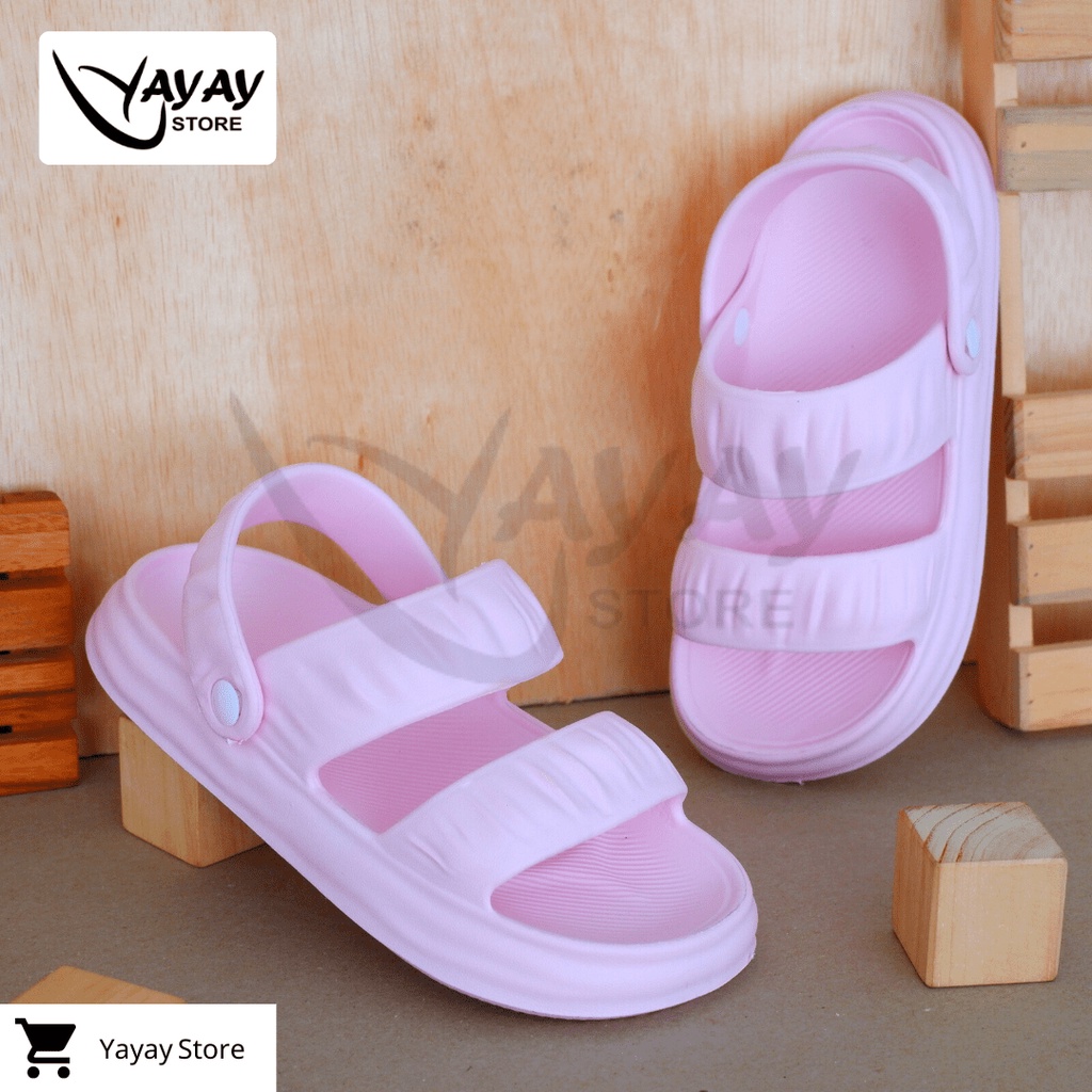 Sandal Rumah Karet / Sandal Slop Eva Wanita Soft Slipper Anti Slip anti air Dan Empuk