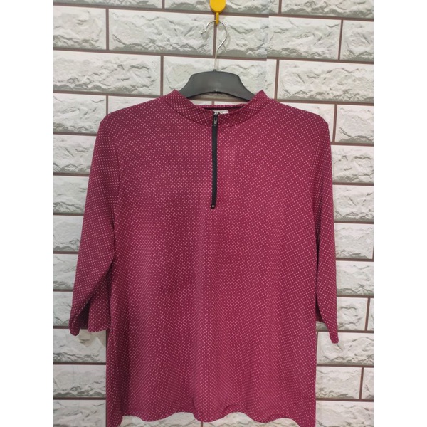 Kemeja cewek atasan perempuan dewasa 7/8 yuryo