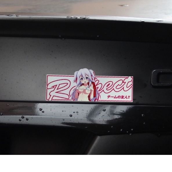 JDM Gaya Jepang Mobil/Motor Stiker Reflektif Dua Dimensi Anime Loli Gadis Dekoratif Stiker untuk Honda