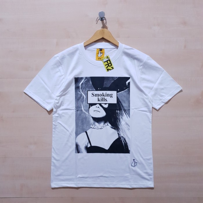 KAOS T SHIRT FR2 FUCKING RABBIT ARIANA GRANDE TEE WHITE - M