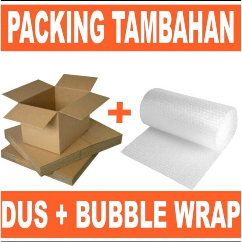 

Packing tambahan buble + kardus