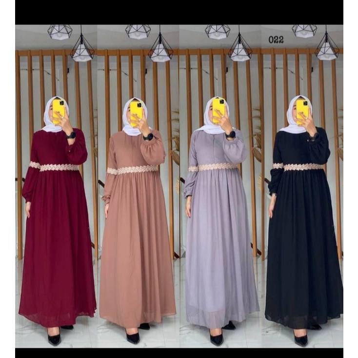 gamis ceruty renda