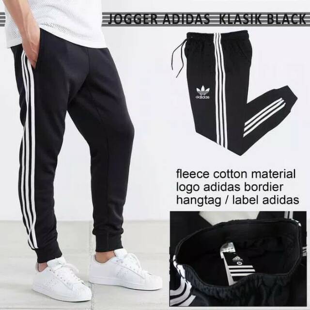 Celana Jogger Adidas Klasik Hitam Grade Original
