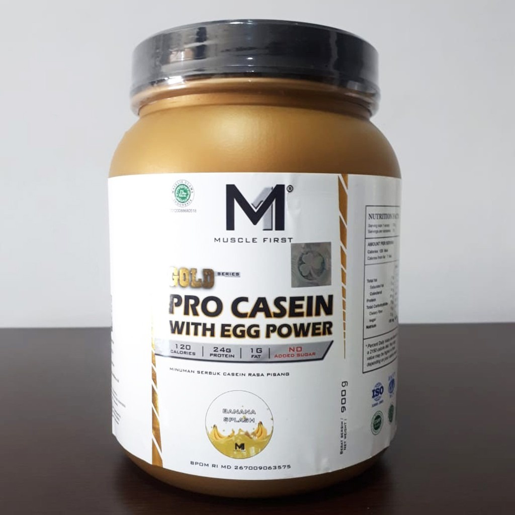 M1 Muscle First Gold Pro Casein 2 Lbs With egg power BPOM