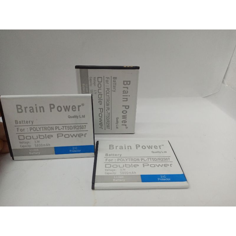 BATERAI POLYTRON ROCKET T3 R2503 BATTERAI PL 7T5D BATRE R2507 DOBLE POWER BATTERAY HP