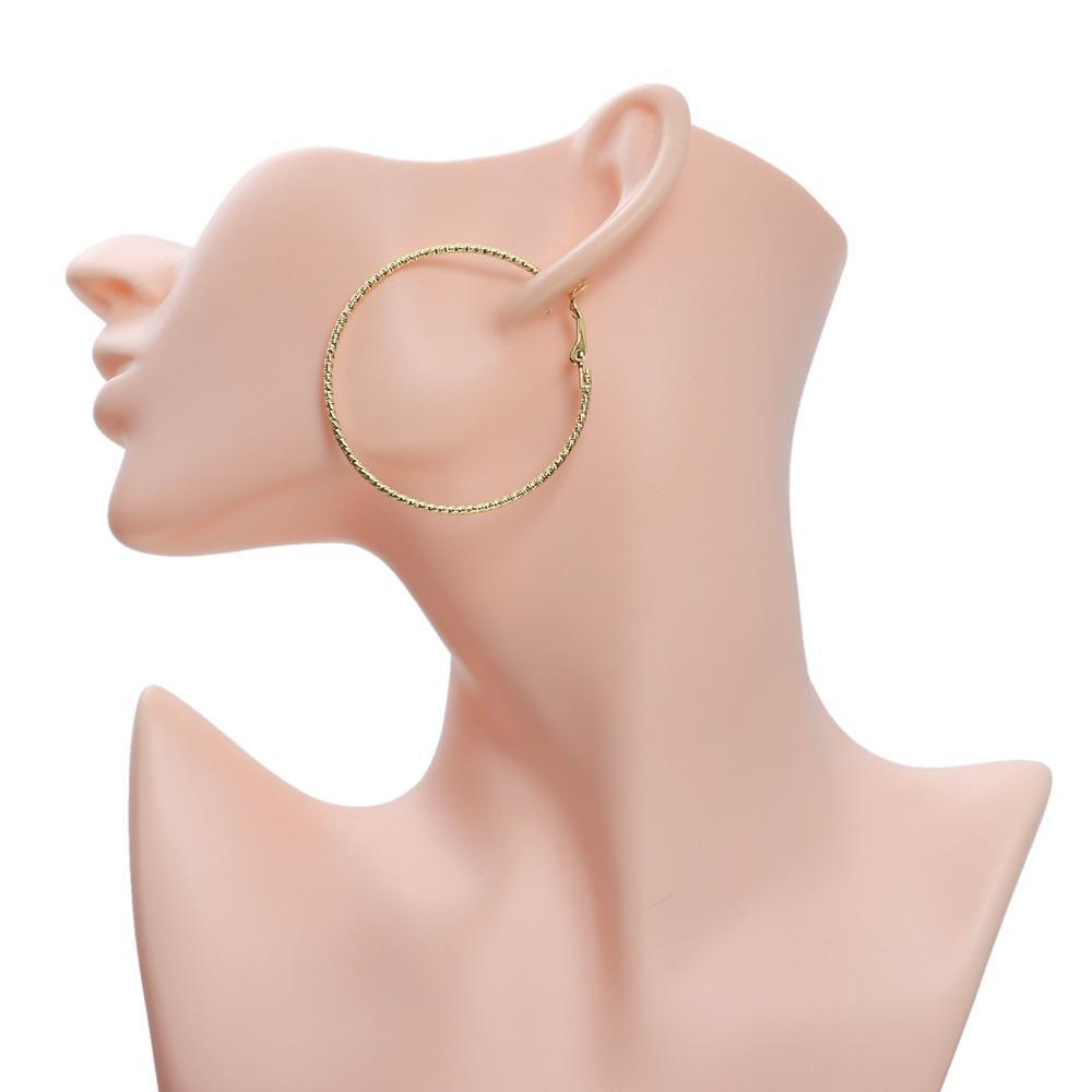 Suyo Anting Hoop Bulat Pesta Fashion Pernikahan Pertunangan Lingkaran Besar Zirkon Kristal Cantik