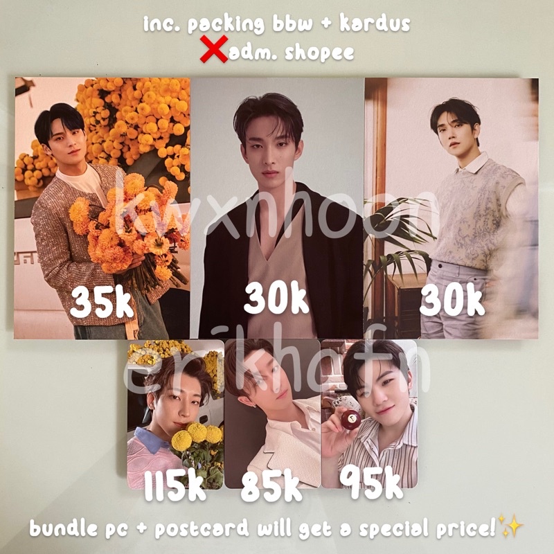 SEVENTEEN Your Choice Photocard Postcard Mingyu Wonwoo Dokyeom The8 Joshua Woozi