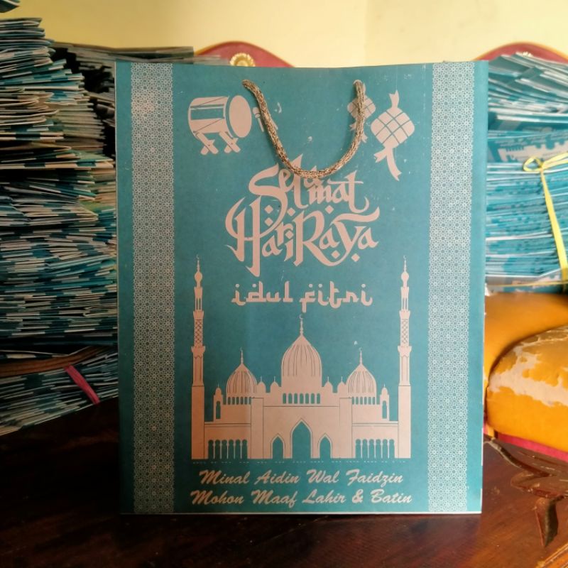 paperbag tas kertas lebaran idul fitri