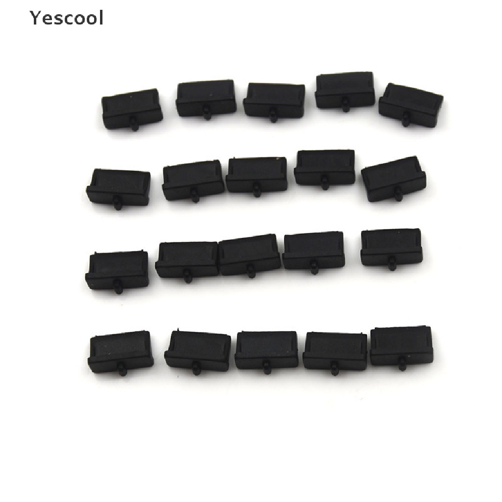 Yescool 20pcs Cover Penutup Port USB Bahan Plastik Lembut Anti Debu