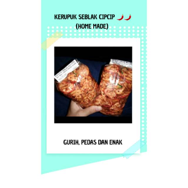 

Kerupuk seblak cipcip