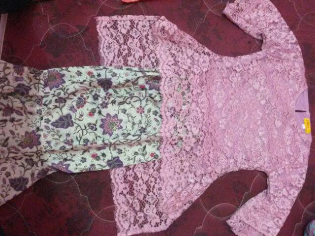 Sb Collection Stelan Atasan Megan Kebaya Kartini Dan Rok Duyung Batik Anak Wanita