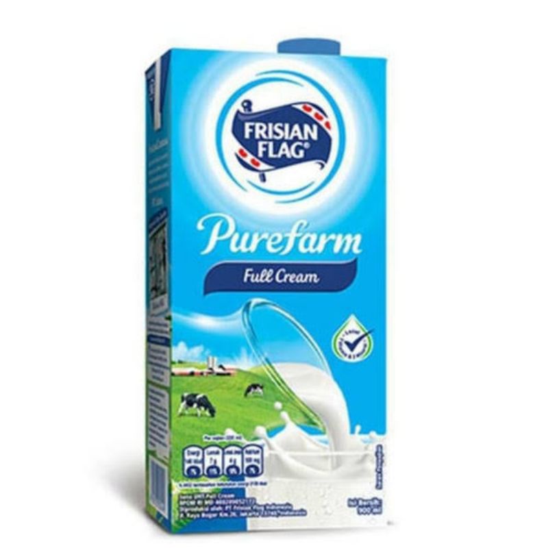 PROMO Susu murah susu diskon susu UHT full cream plain indomilk good milk 950ml frisian flag purefar