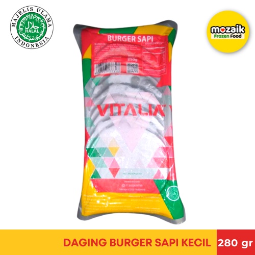 

Vitalia Daging Burger Sapi kecil 280 gr Frozen Food Palembang