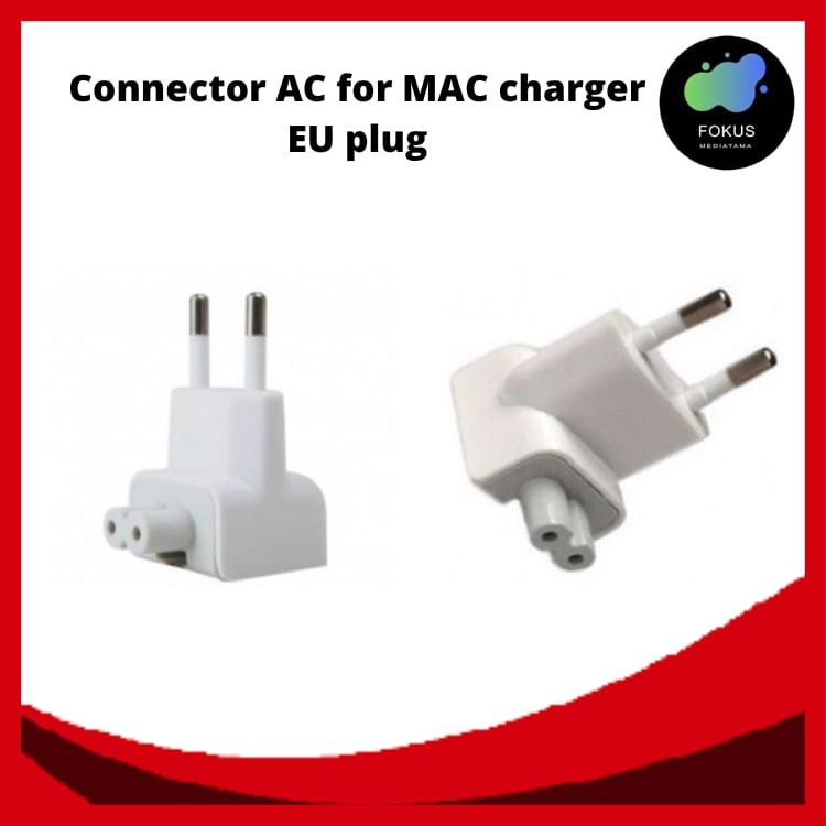 Connector AC for MAC charger EU plug KODE 14223