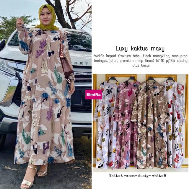 MAXI DRESS LUXY KAKTUS BY ELMIRA